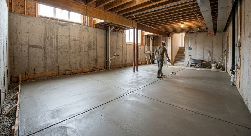 Basement Concrete Installation in Saddle Brook, NJ
