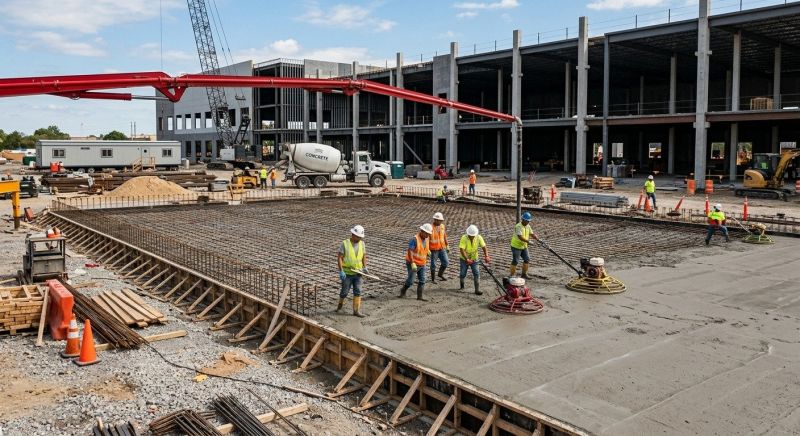 Commercial Slab Construction in Caldwell, NJ