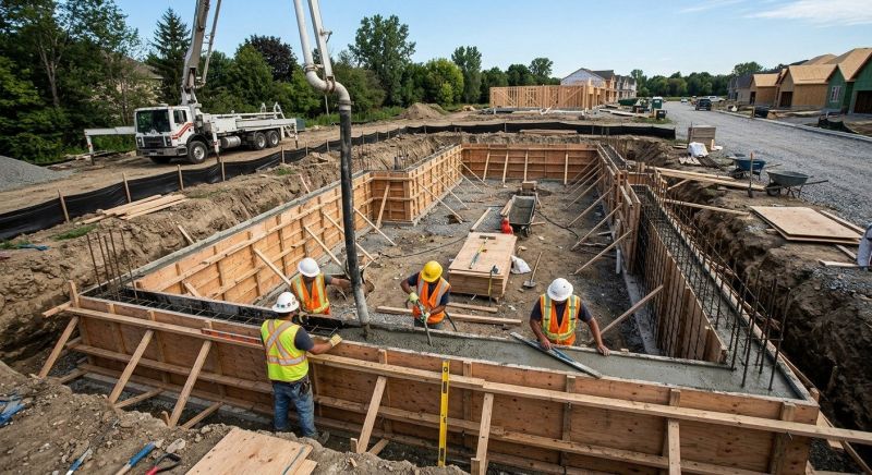 Concrete Foundation Installation in Basking Ridge, NJ