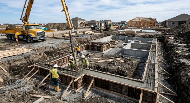 Concrete Foundation Installation in Highland Park, NJ