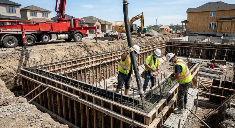 Foundation Wall Pouring in Caldwell, NJ